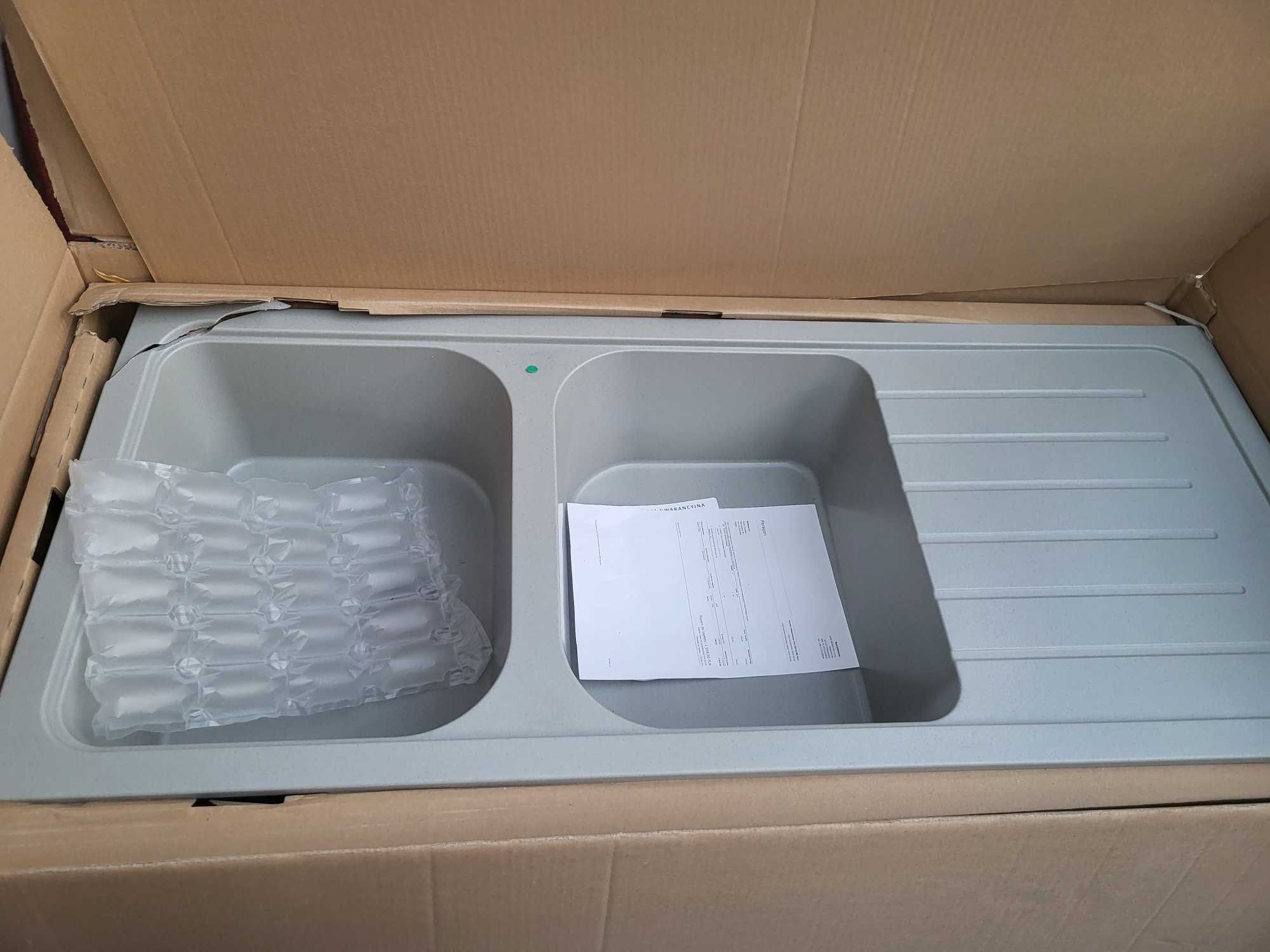 Zlewozmywak Buddy 200 granitowy szary nowy uszkodzony
