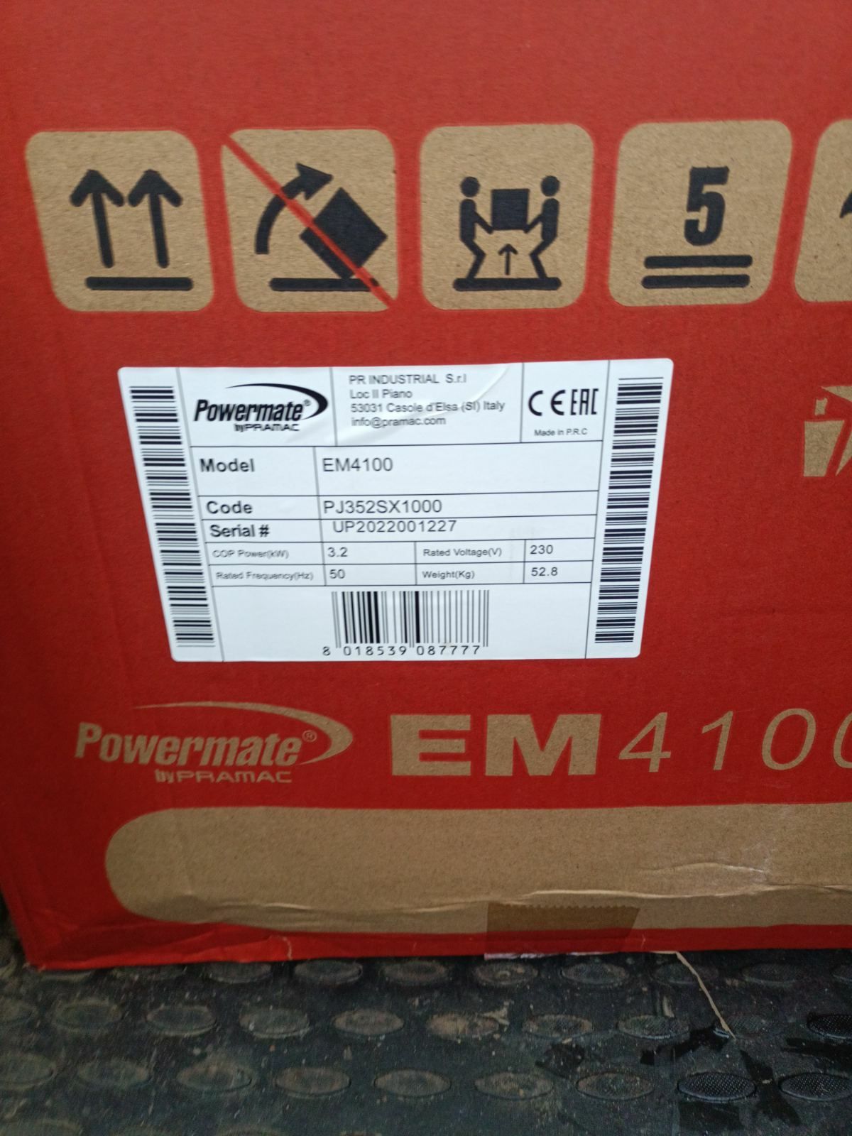 Бензиновий генератор Powermate EM4100