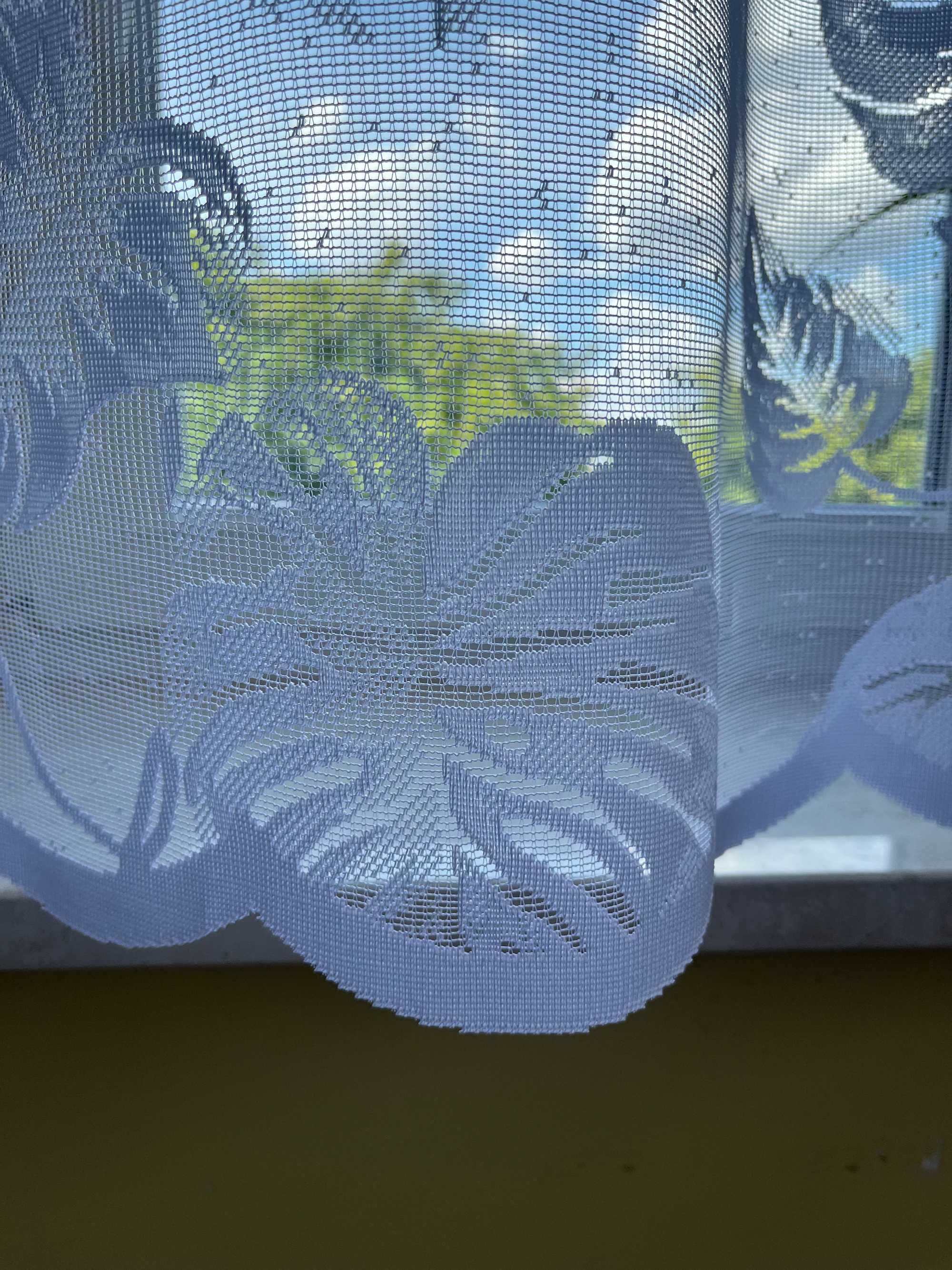 Firana gotowa do parapetu liście monstera 180x300