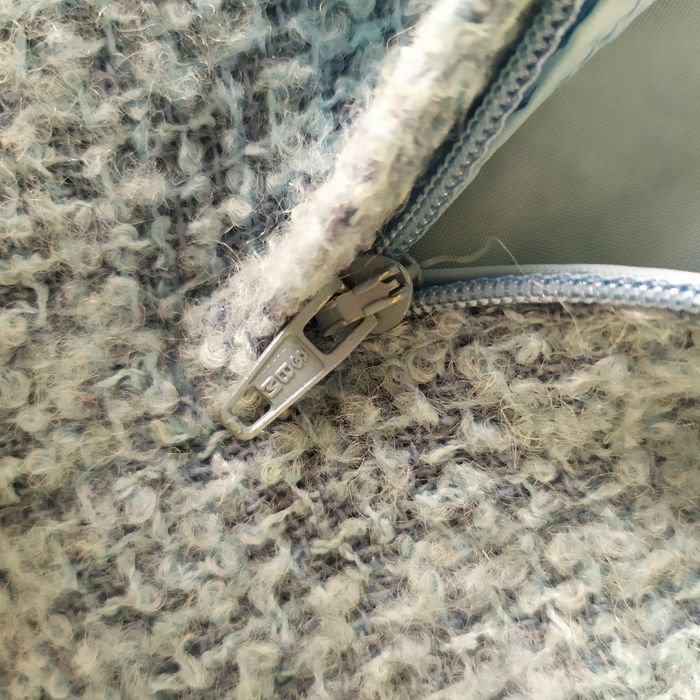 Голуба спідниця трапеція букле Topshop