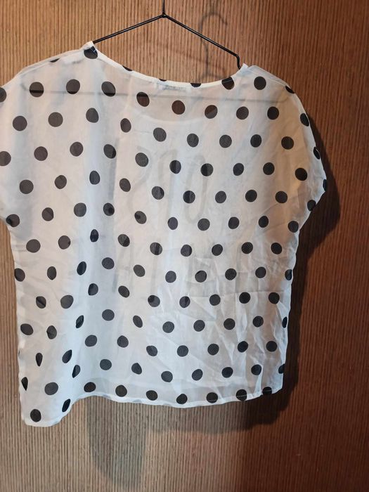 Terranova | bluzka | koszulka | tiul | kropki | groszki