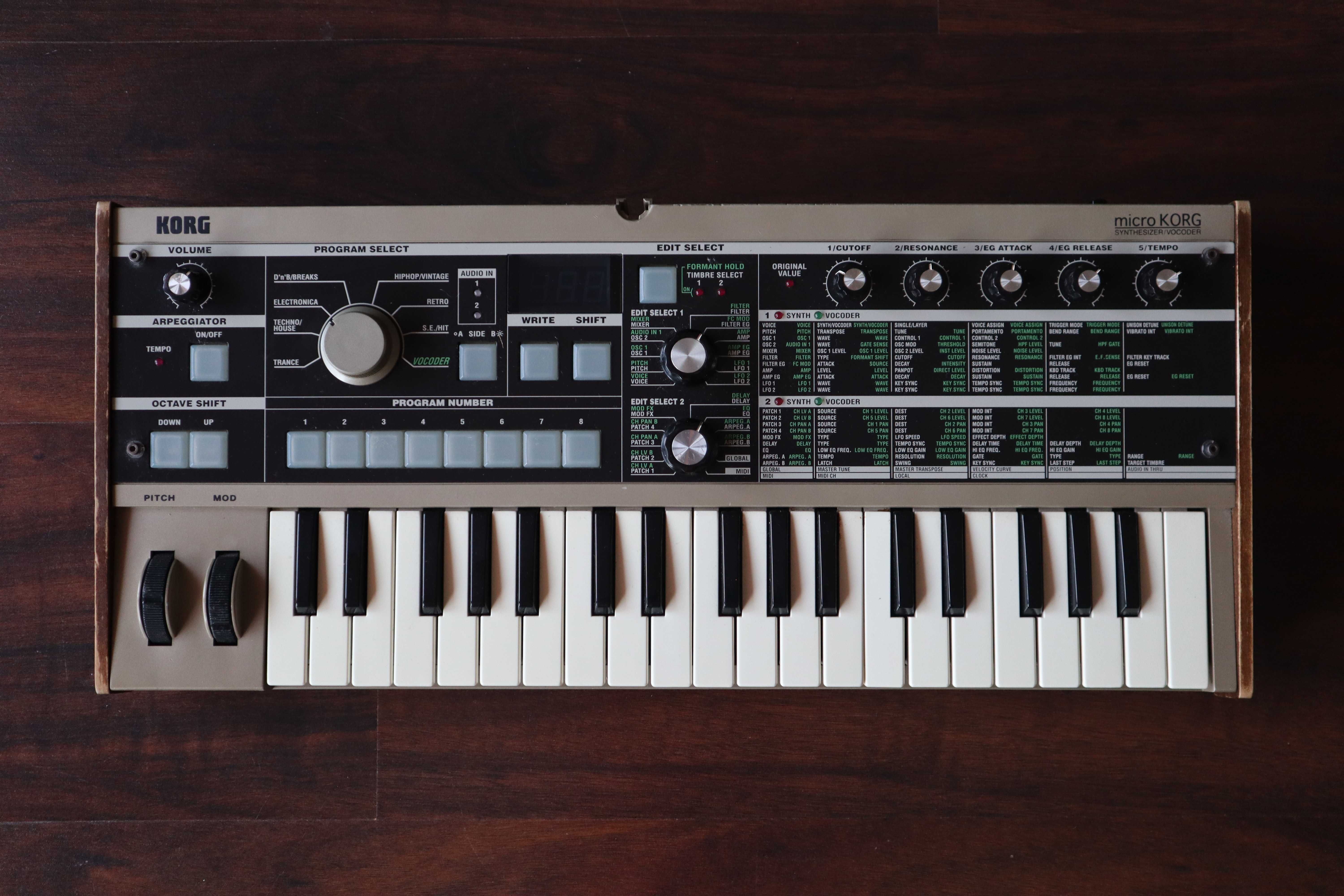 syntezator KORG Microkorg + Case Thon