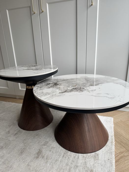 Stolik kawowy ceramiczny blat marmur