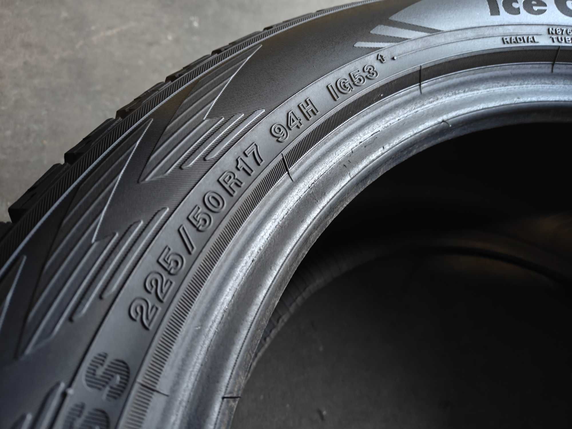4шт. R17 225 50 шини зимові липучки Yokohama Ice Guard IG53 made Japan