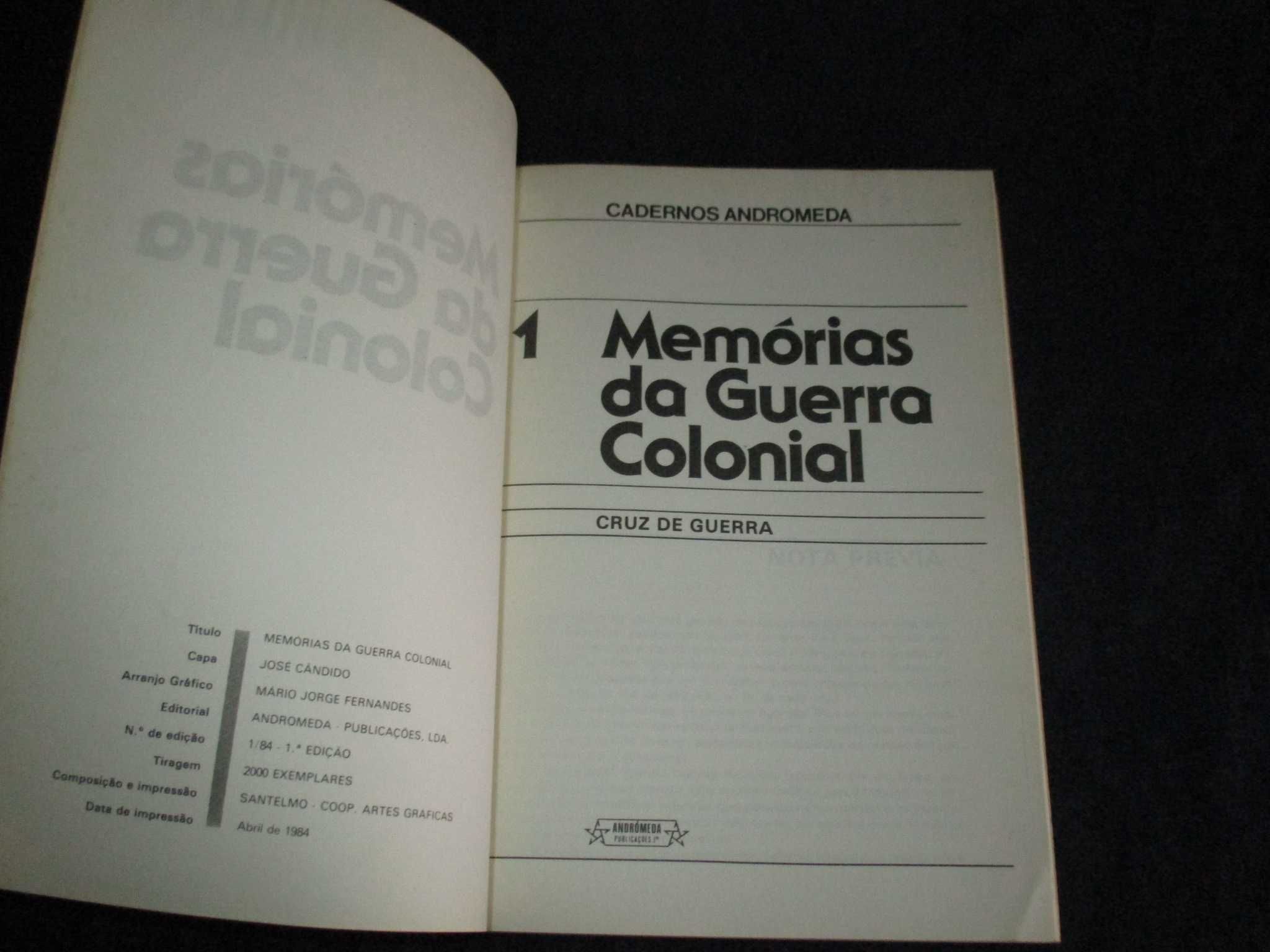 Livro Memórias da Guerra Colonial Cruz de Guerra