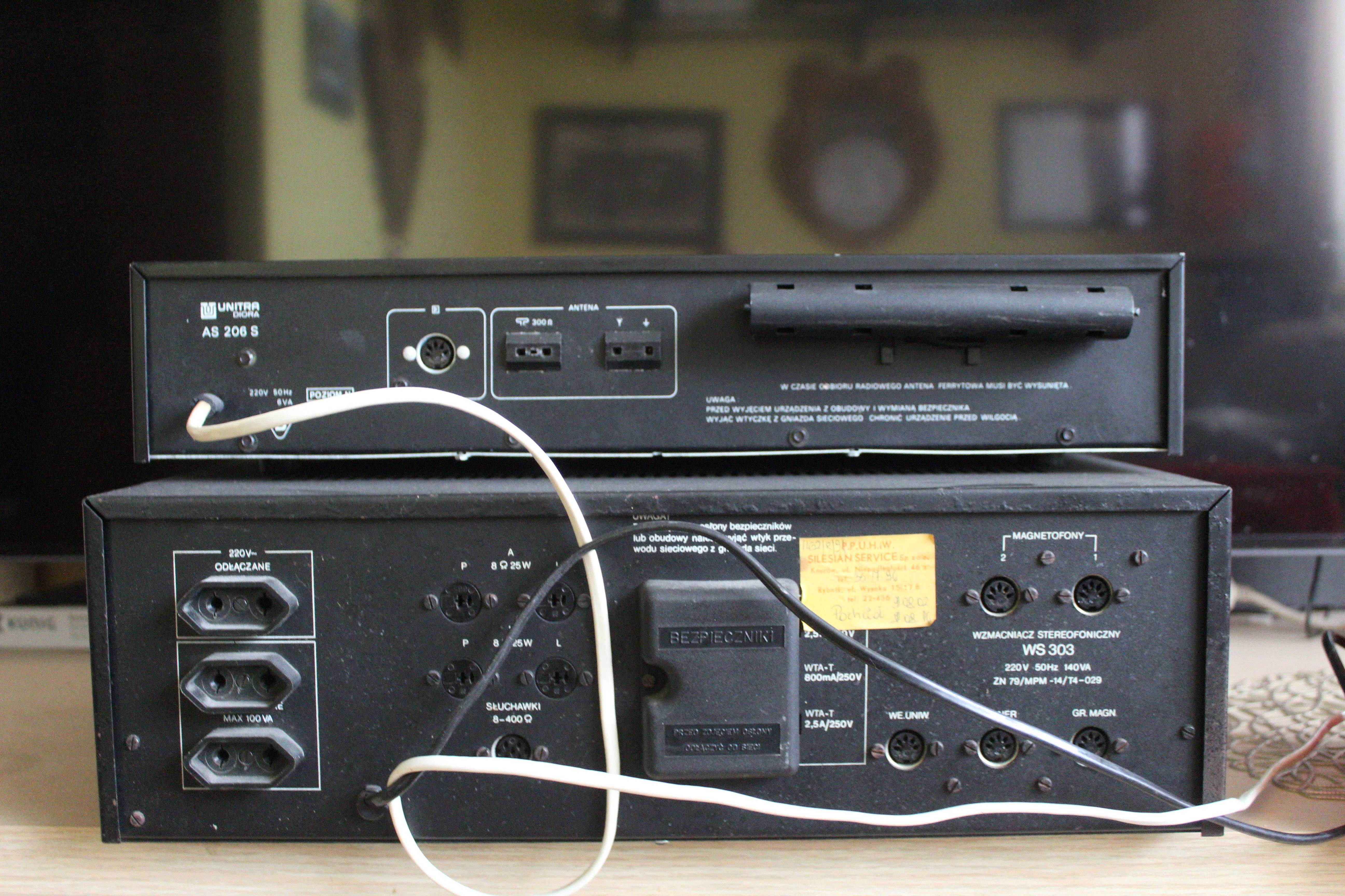 UNITRA-ws 303 wzmacniacz+ Tuner faust AS206