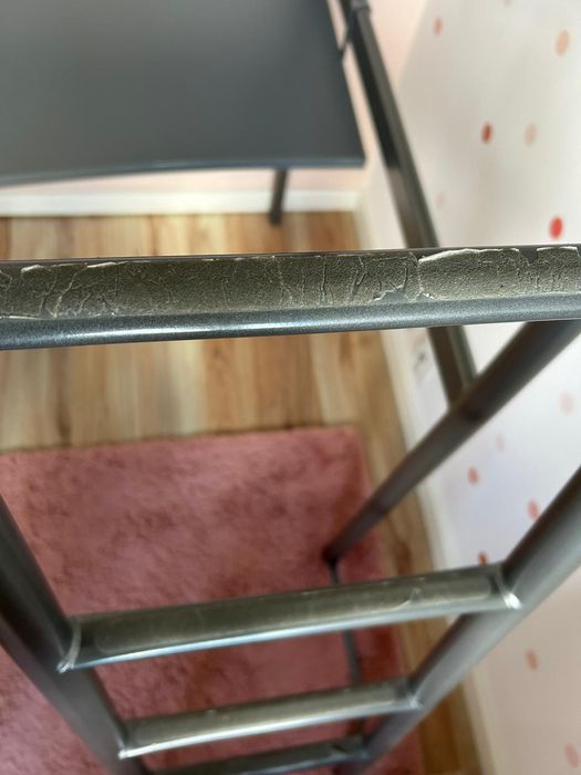 Łóżko piętrowe z biurkiem ikea Svarta + organizer gratis