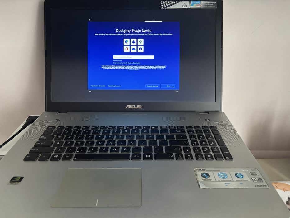Laptop asus n76v bdb stan wawa bemowo