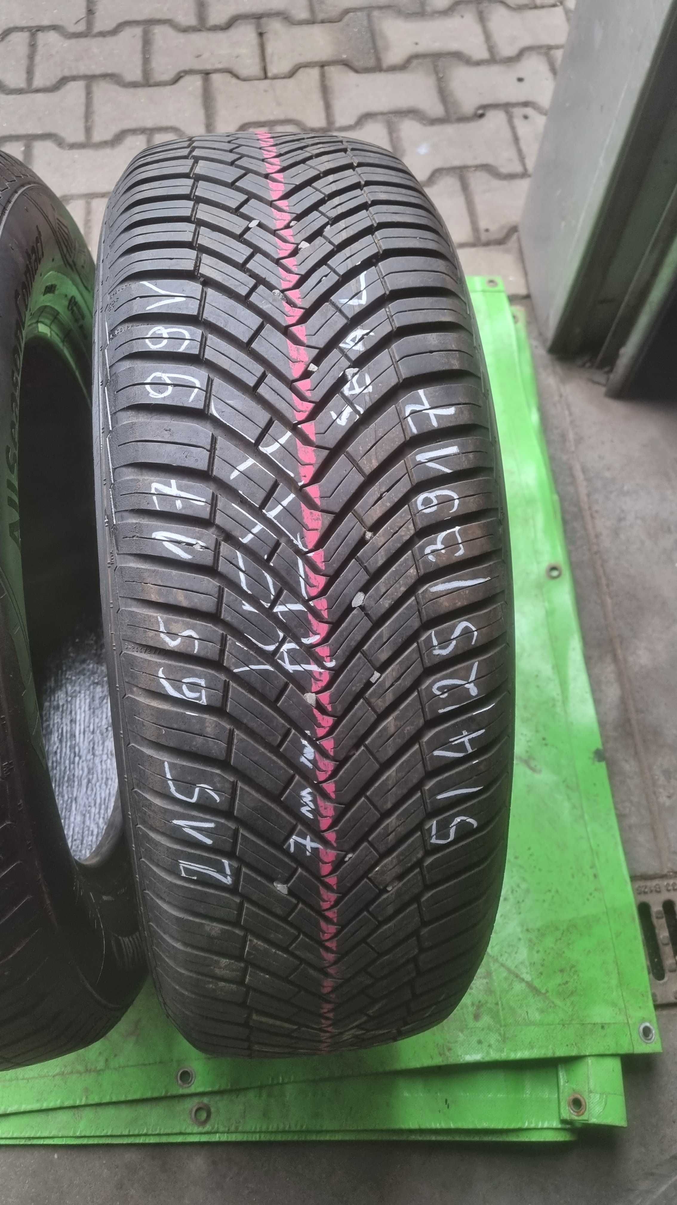 2 Opony całoroczne 215/65R17 Continental Allseason Contact Warszawa
