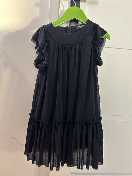 Reserved granatoea sukienka w kropki roz.110