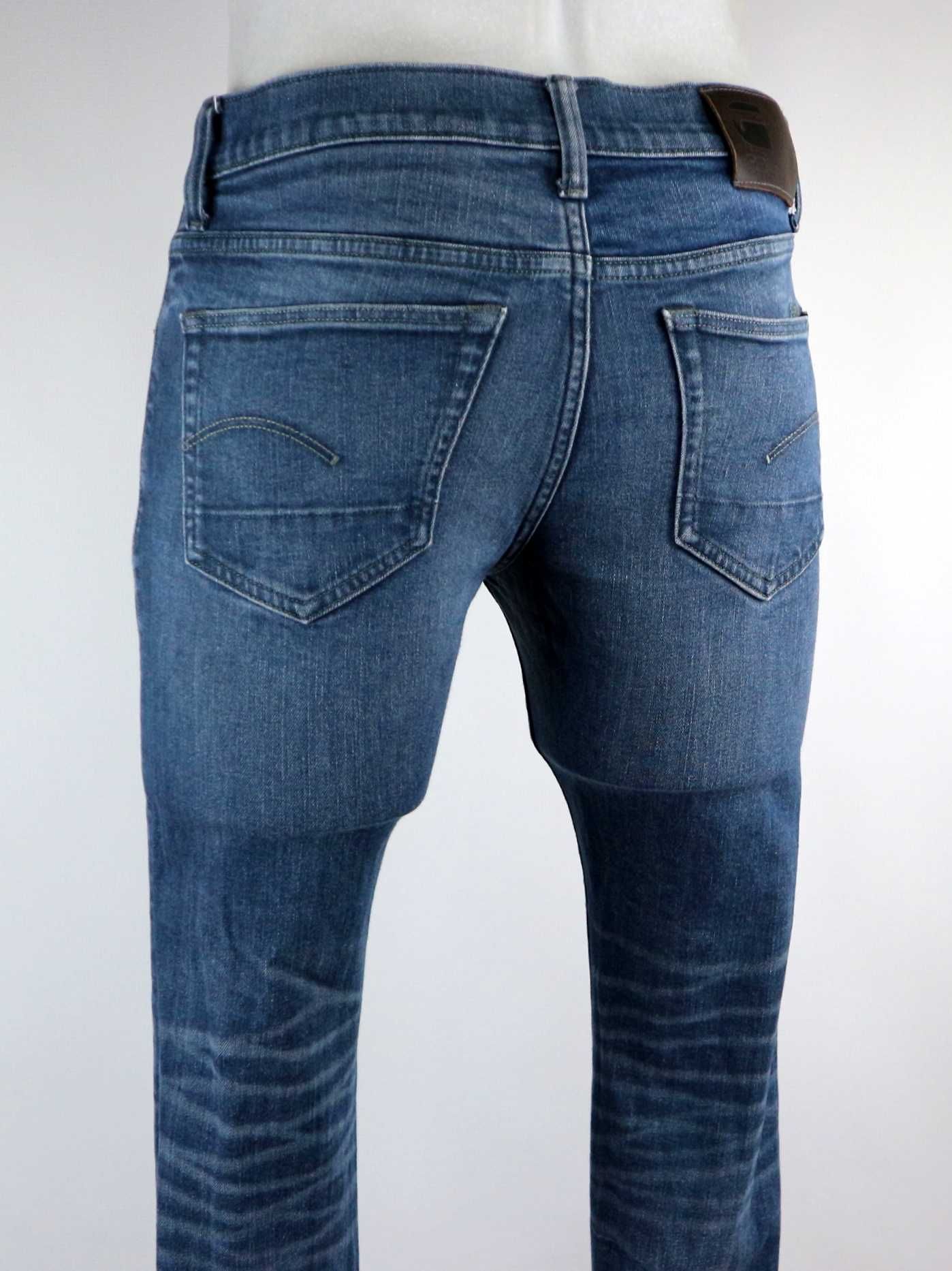 G-Star Raw 3301 Slim spodnie jeansy W31 L30 pas 2 x 41/43 cm