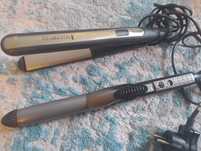 Prostownica ceramiczna Remington i lokówka Babyliss używane