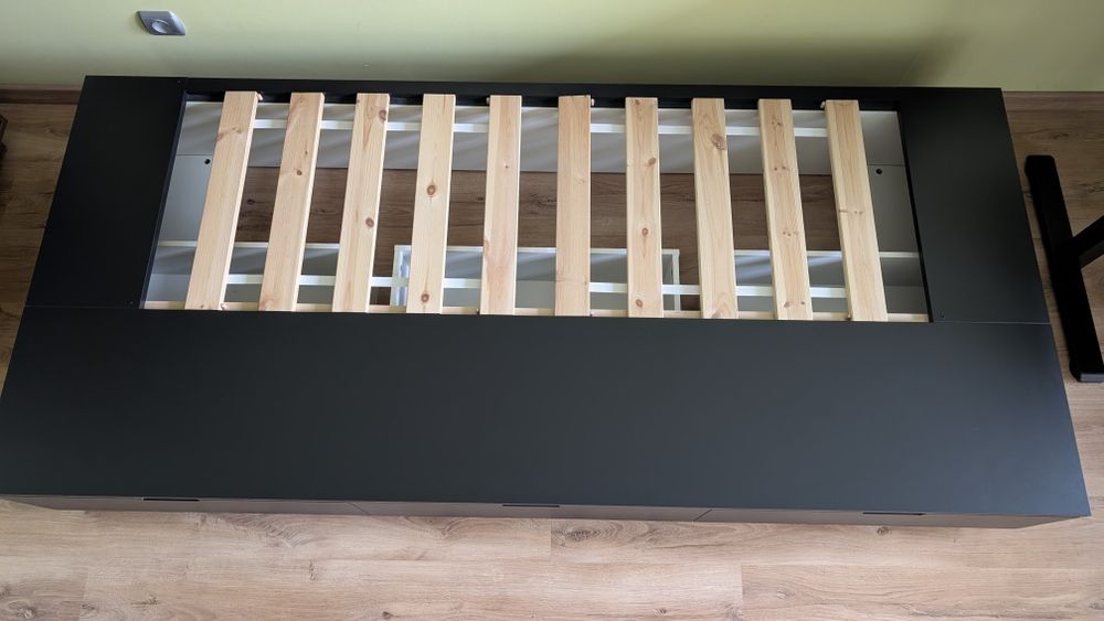 Łóżko Ikea Nordli 90x200 z szufladami + materac gratis