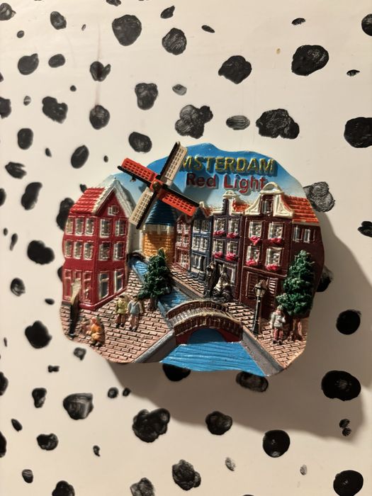 Magnes amsterdam holandia ma lodówkę pamiątka z Holandii Amsterdamu
