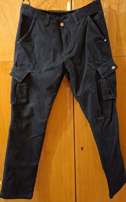 Ocieplane bojówki męskie spodnie XL