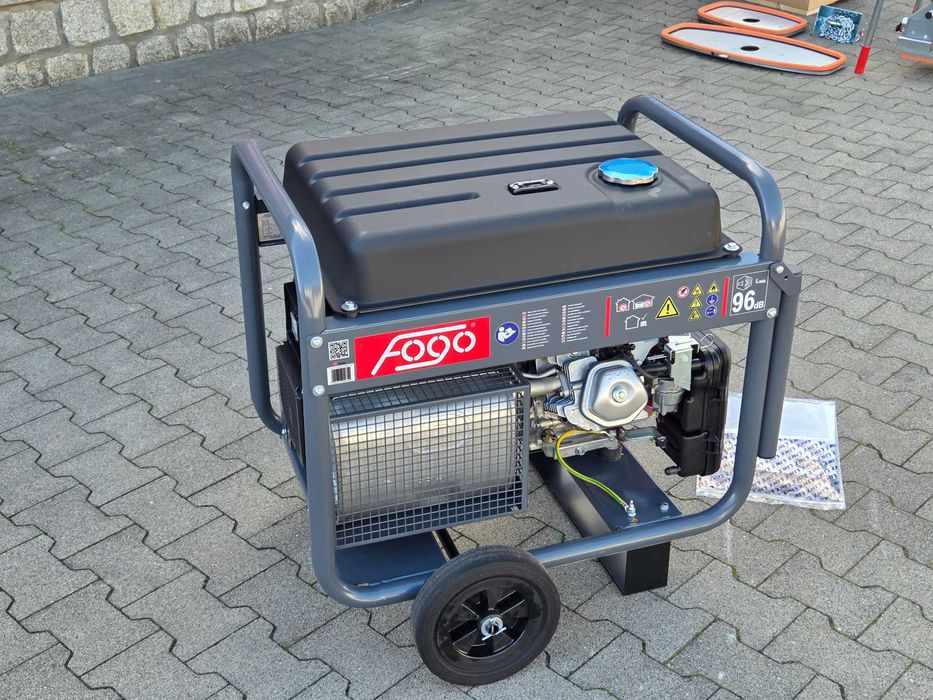 Agregat Fogo FH 9000R Honda , AVR - stabilizacja, 3 fazy, el. WÓZEK