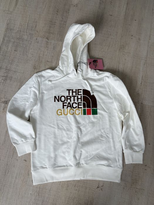 Bluza z kapturem S The North Face Gucci kremowa