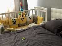 Дитяча кроватка маятник  + матрас. Ідеальний стан
