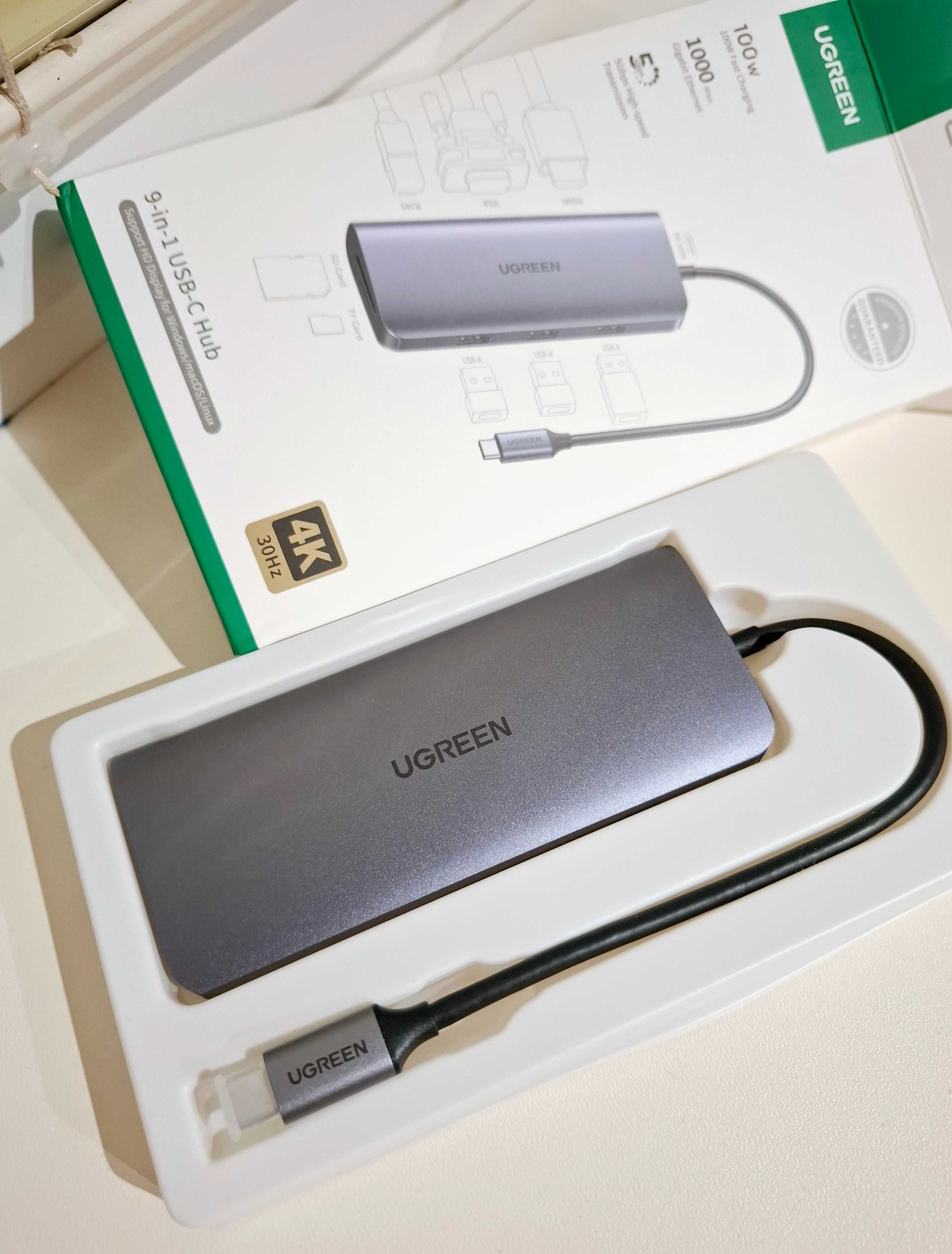Адаптер Ugreen USB-hub 9 in 1 (сумісний з Macbook)