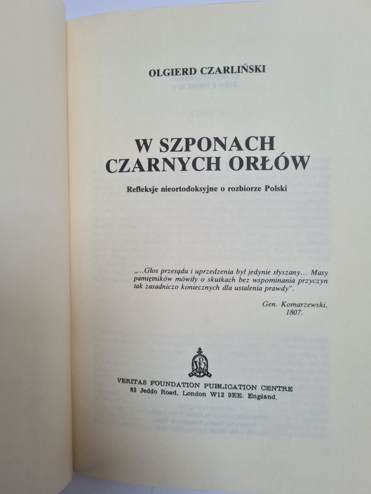 W szponach czarnych orłów - Olgierd Czarliński