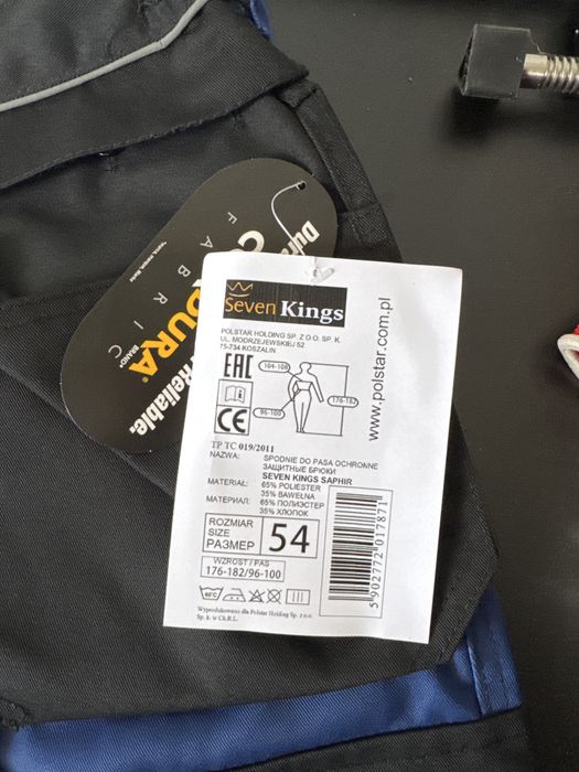 NOWE Spodnie robocze Seven kings roz 54