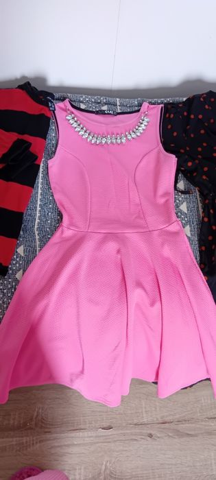 Lote roupa senhora 7 sacos com blusas, t-shirts, vestido, tops, calças