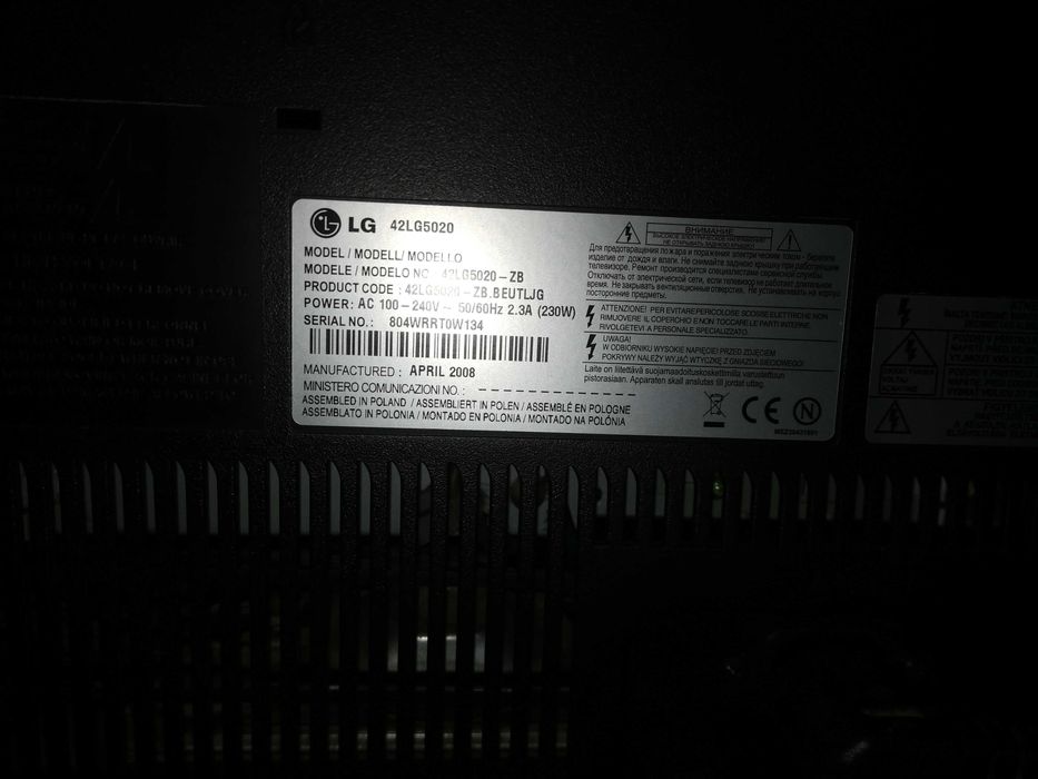 Televisão LG 42LG5020
