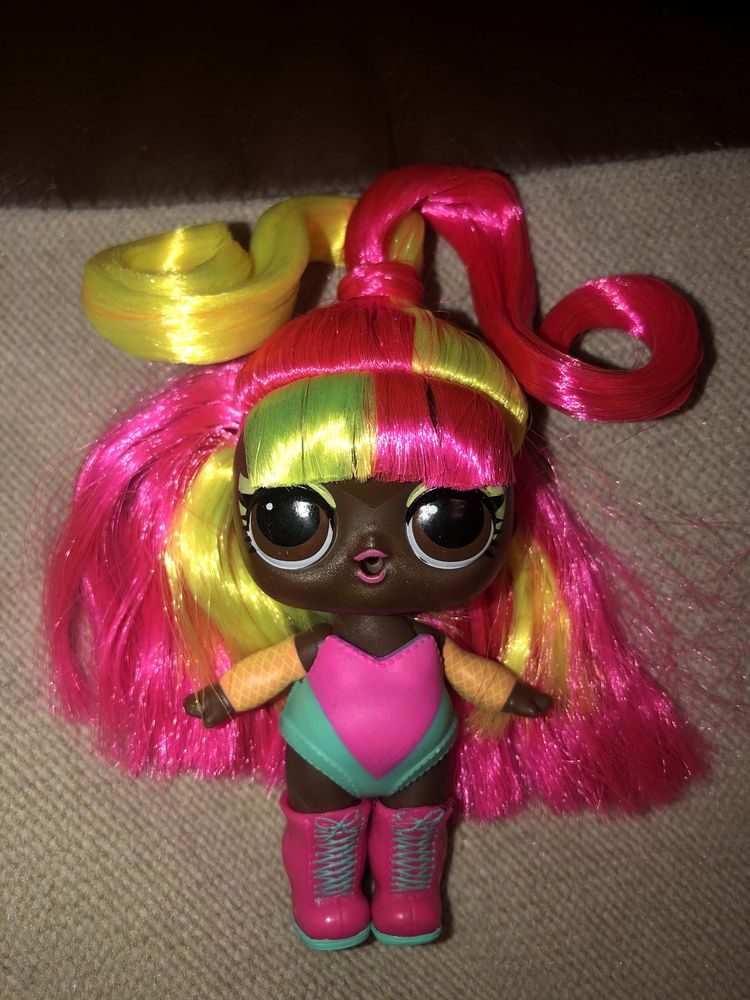Кукла лол с волосами питомцы с волосами  Prom Pricess Glow Grrrl