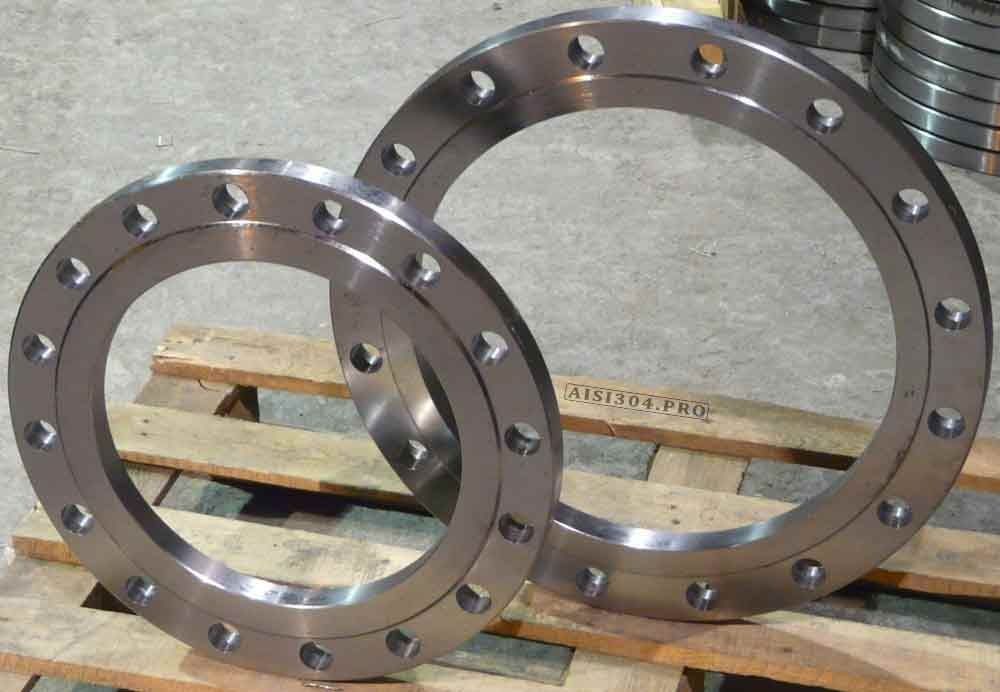 Фланець нержавіючий Ду 50 Ру10 AISI 304 ГОСТ 11820-80 | TRiNOX