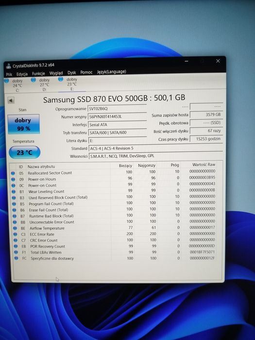 2 dyski Samsung ssd