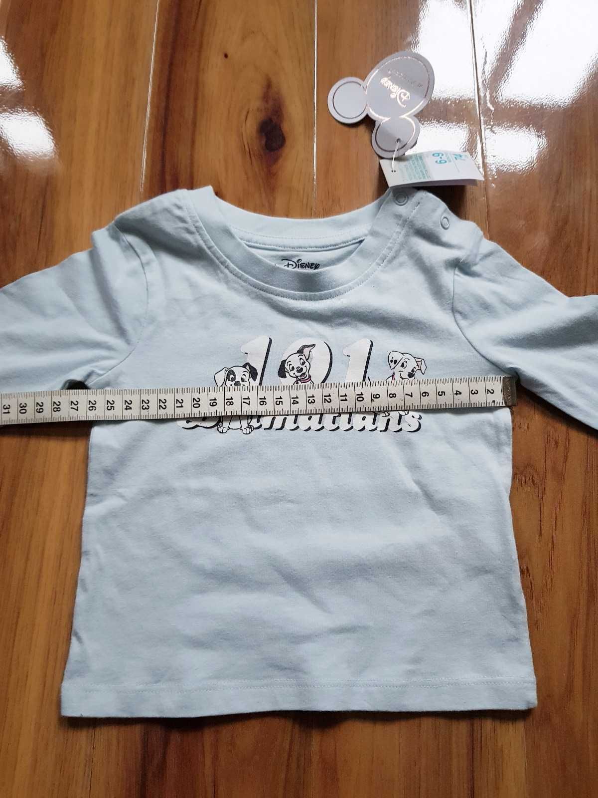 Disney Baby Primark bluzeczka 101 dalmatyńczyków  6-9 miesięcy 74 cm
