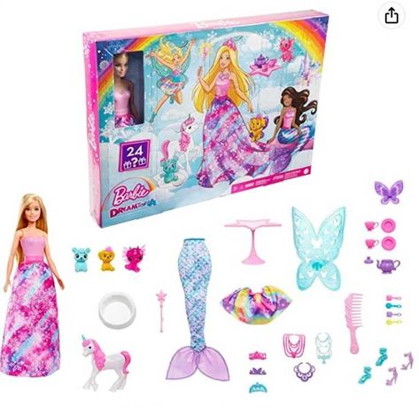 Lalka Barbie Dreamtopia Kalendarz adwentowy Kraina fantazji