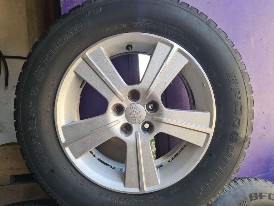 R16 5/100 диски с зимними шинами Subaru