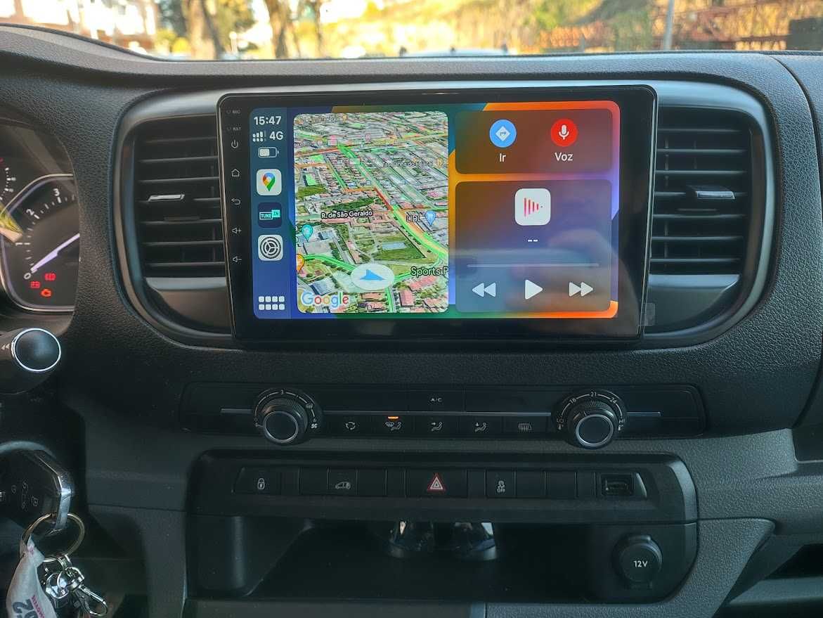 Auto rádio Toyota Proace Peugeot Expert Citroen  Android GPS Bluetooth