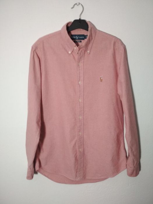 Ralph Lauren różowa koszula casual z kolorowym logo S