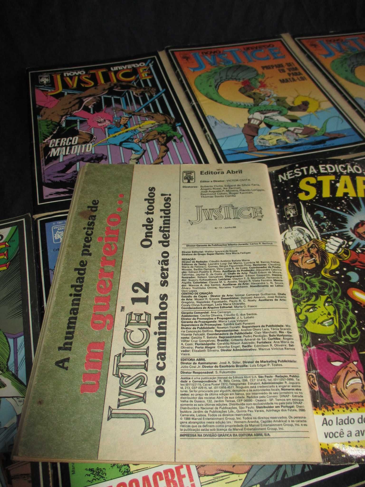 Livros BD Justice Novo Universo Marvel 1987