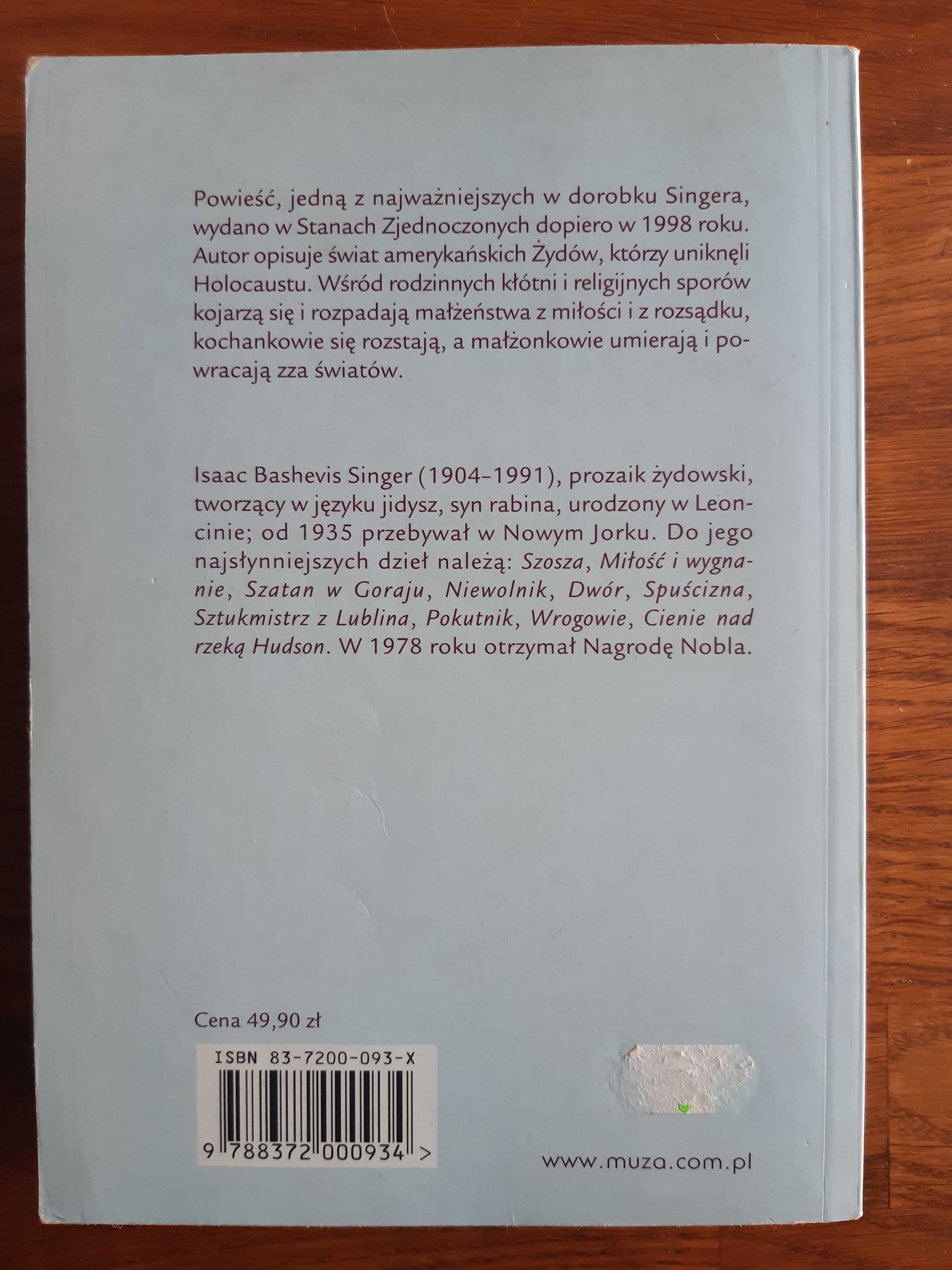 Cienie nad rzeką Hudson. Isaac Bashevis Singer