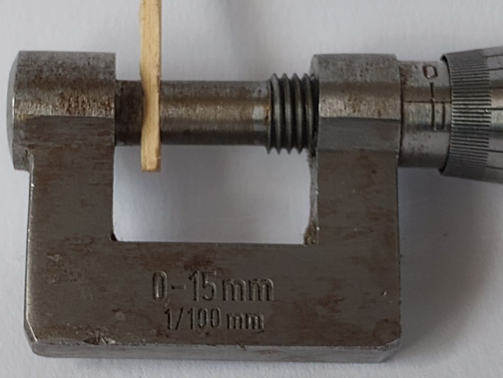 Stary mikrometr 0-15mm