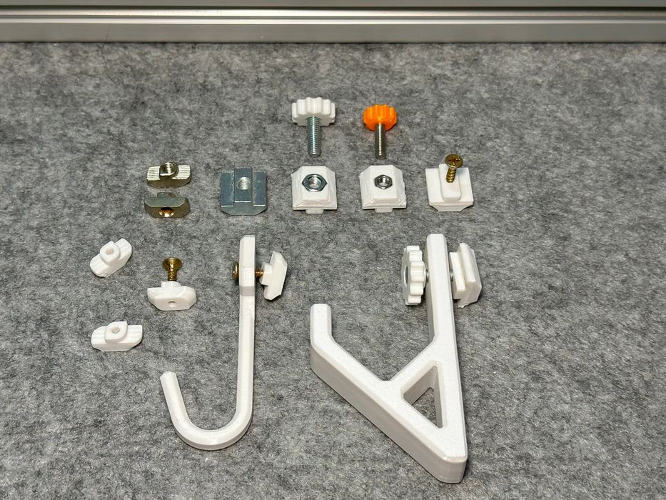 Ganchos Robustos Para Paredes e Perfis