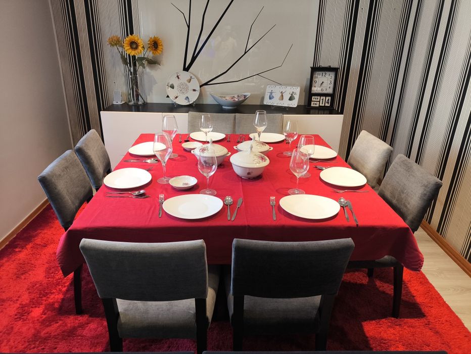 Mesa Quadrada em Vidro