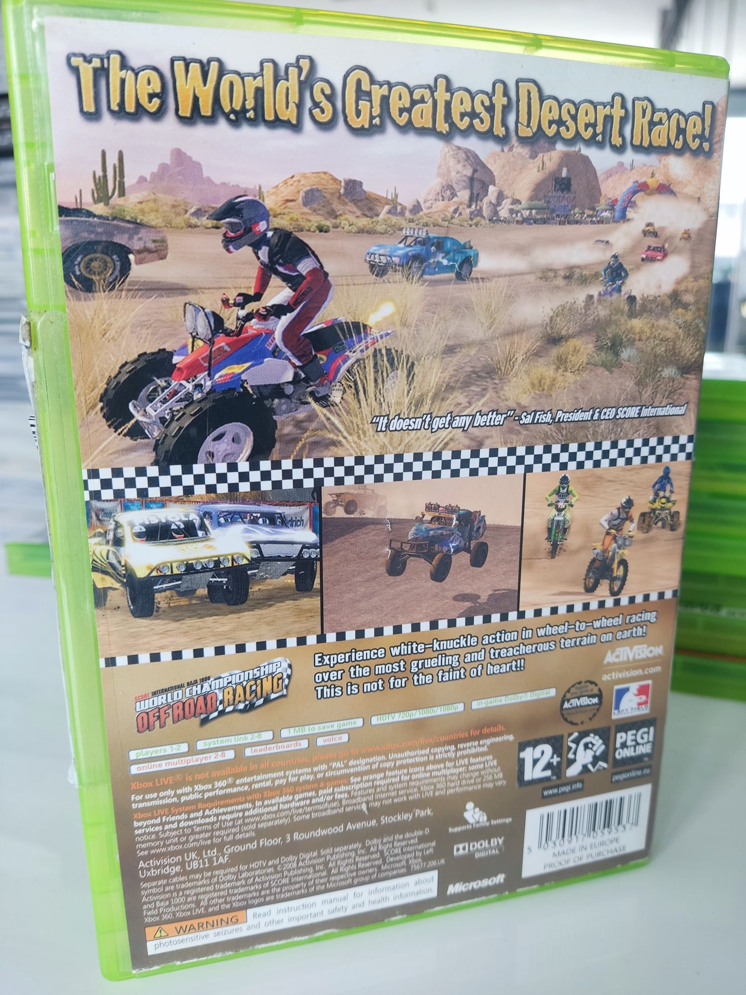 World Championship Off-road Racing *okładka i manual* Xbox 360