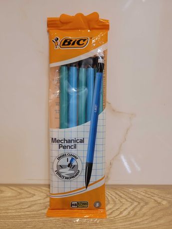 BiC Ołówek Automatyczny 5szt HB 07mm z Gumką