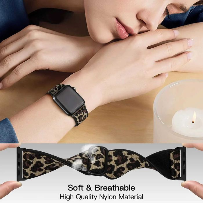 NYLONOWY PASEK DO APPLE WATCH 1/2/3/4/5/6/7/8/SE 38 mm 40 mm 41 mm