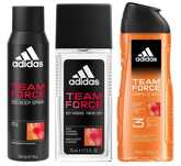 Zestaw Adidas Team Force dezodorant 75ml+ DEO spray 150 ml + żel