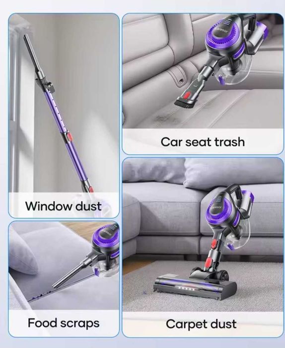 Laresar V10 Lite – Bezprzewodowy odkurzacz pionowy 38 kPa HEPA