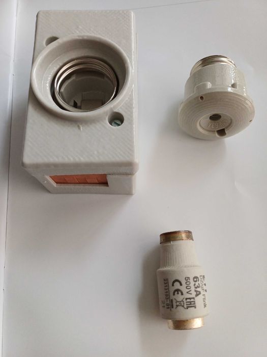 Gniazdo porcelanowe bezpiecznikowe bezpiecznik 63A