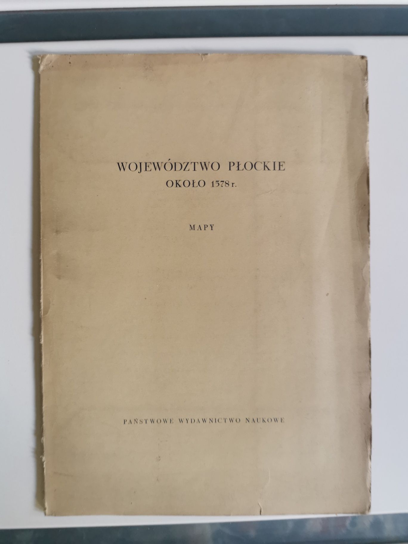 Województwo Płockie około 1578 r. Mapy