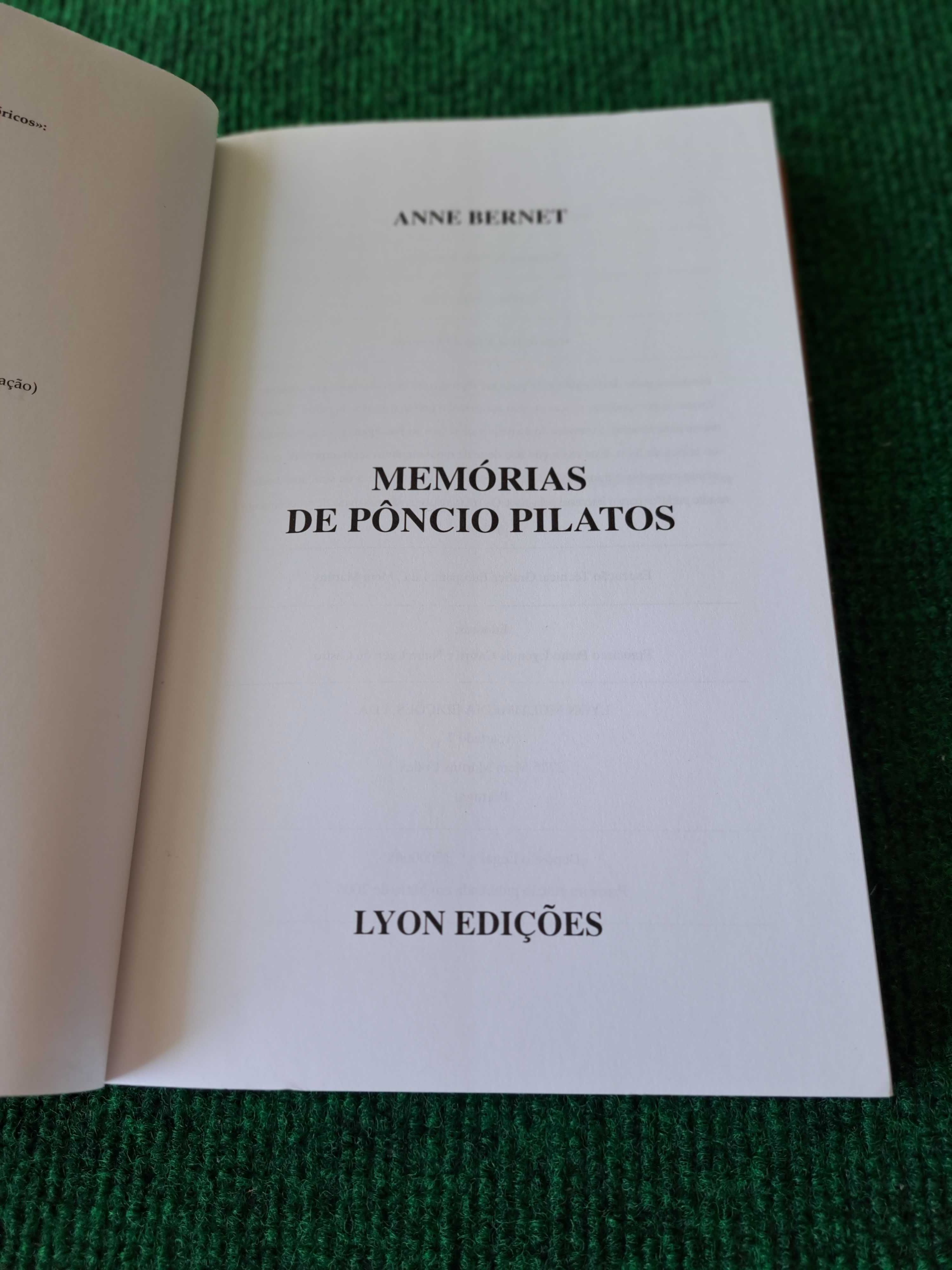 Memórias de Pôncio Pilatos - Anne Bernet