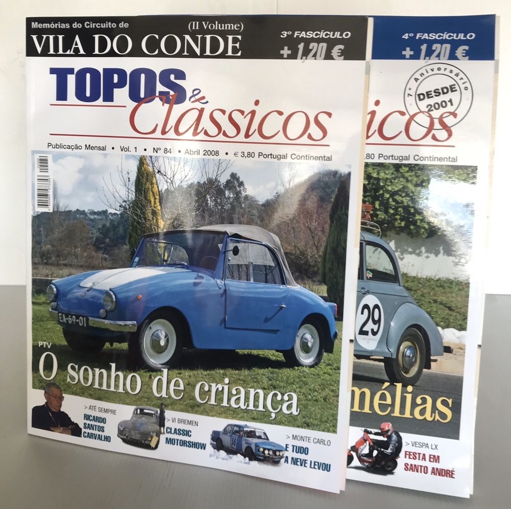 Revistas Auto Sport,Motor Clássico e Topos & Clássicos