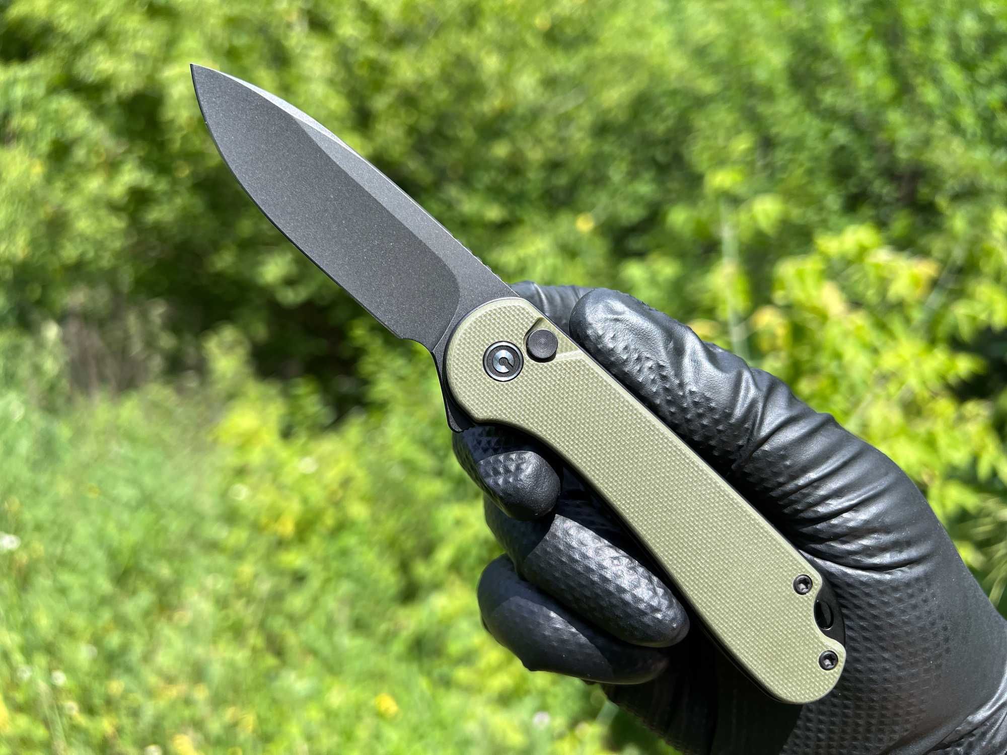 Складний ніж Civivi Elementum II Button Lock Black/Green G-10